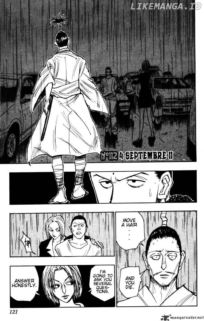 Hunter x Hunter, Chapter 112 image 01
